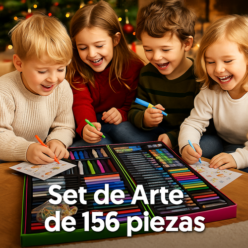 Set de Arte Premium de 156 Piezas en Maletín de Aluminio - Modelo Capybubu