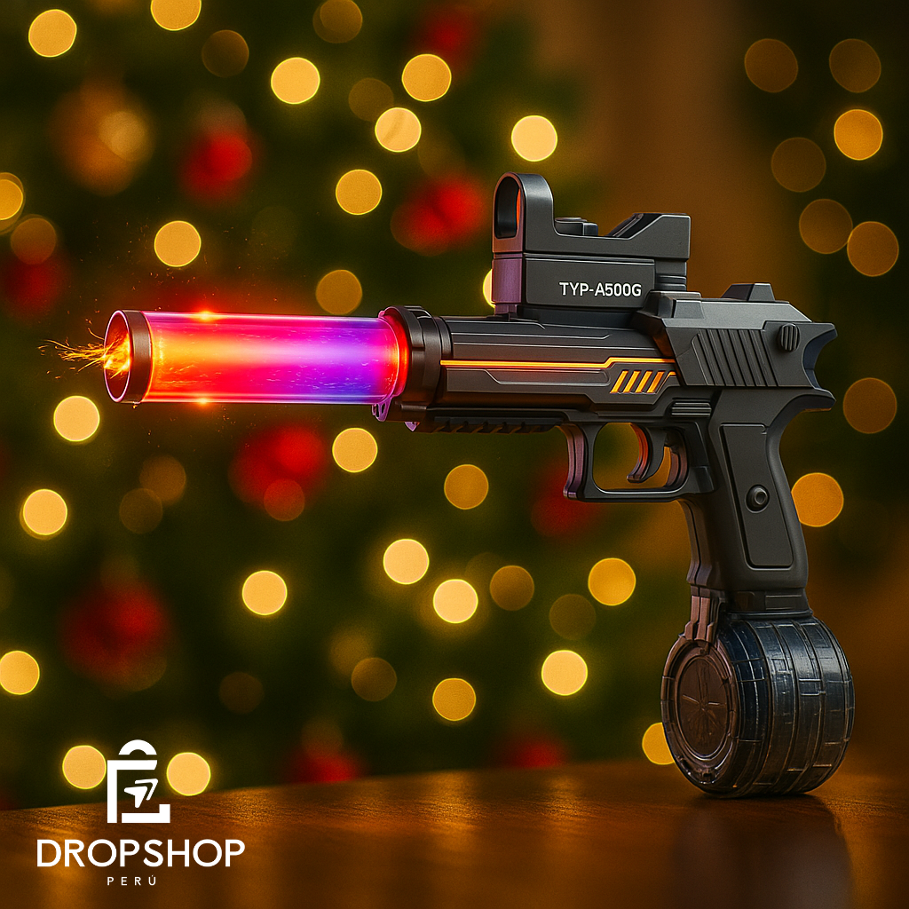 Pistola Eléctrica de Agua con luces RGB - Versión PRO