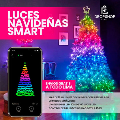 Luces Navideñas Smart LED RGB de 10 metros
