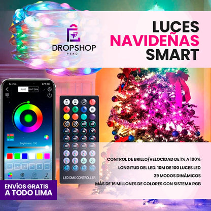 Luces Navideñas Smart LED RGB de 10 metros